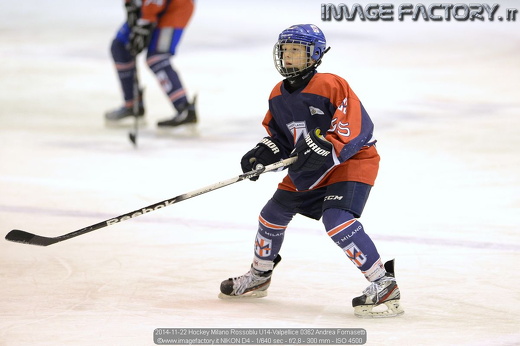 2014-11-22 Hockey Milano Rossoblu U14-Valpellice 0362 Andrea Fornasetti